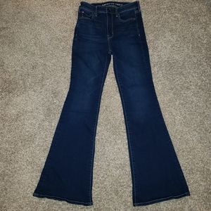 American Eagle Super Hi Rise Flare Jeans